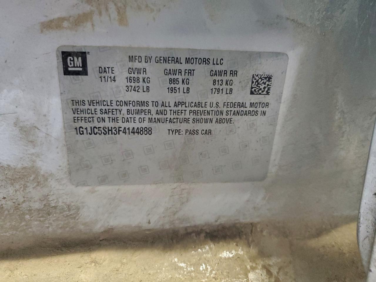 Chevrolet Sonic Lt Image 9