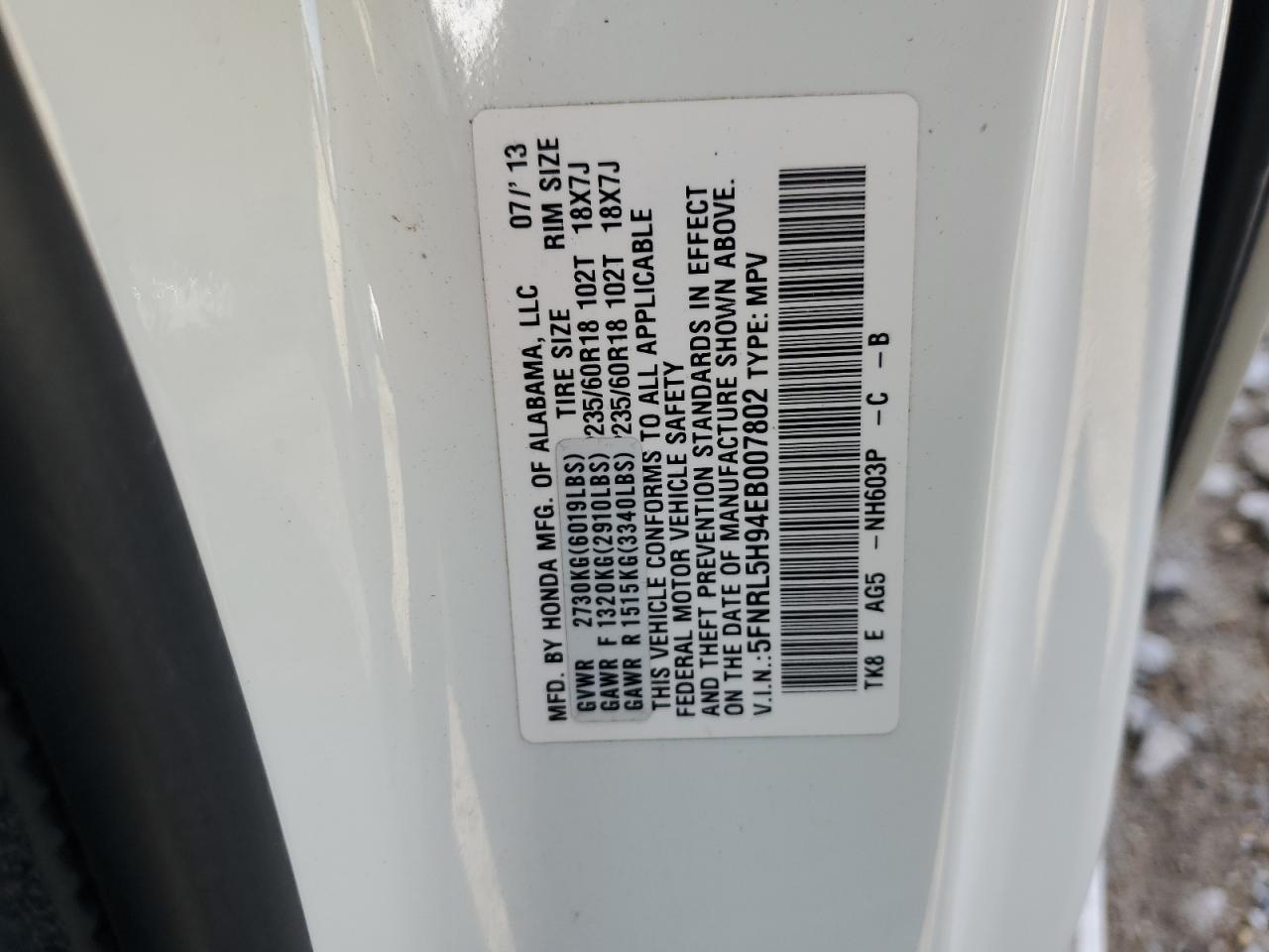 Honda Odyssey Touring Image 10