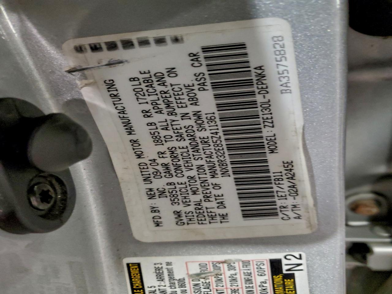 Toyota Corolla Ce Image 9