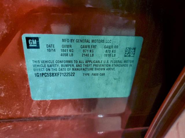 Chevrolet Cruze Lt Image 8