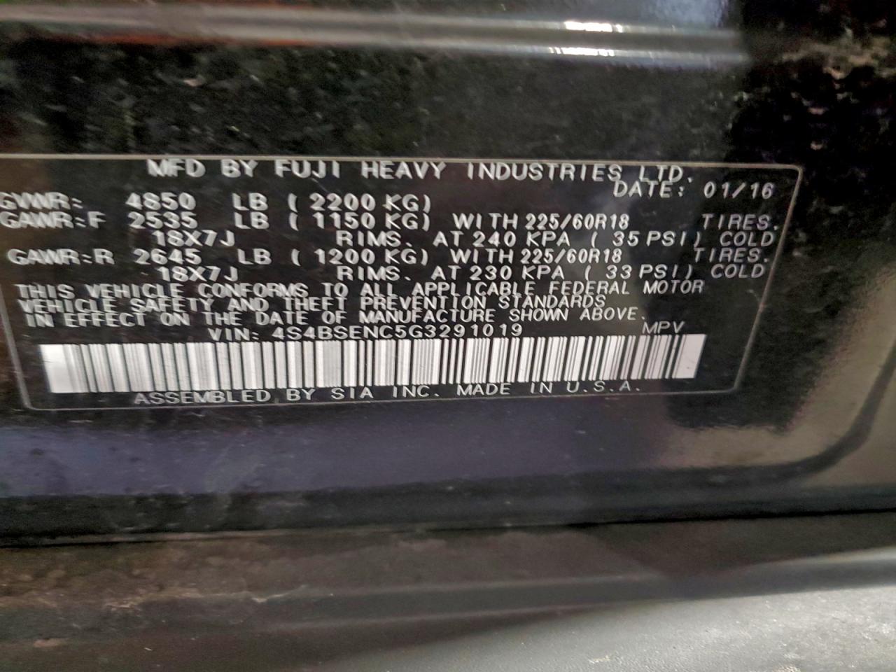 Subaru Outback 3.6r Limited Image 12