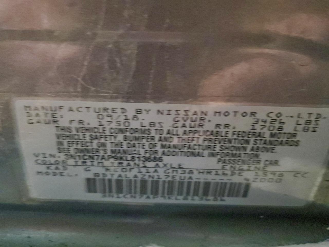 Nissan Versa S Image 5