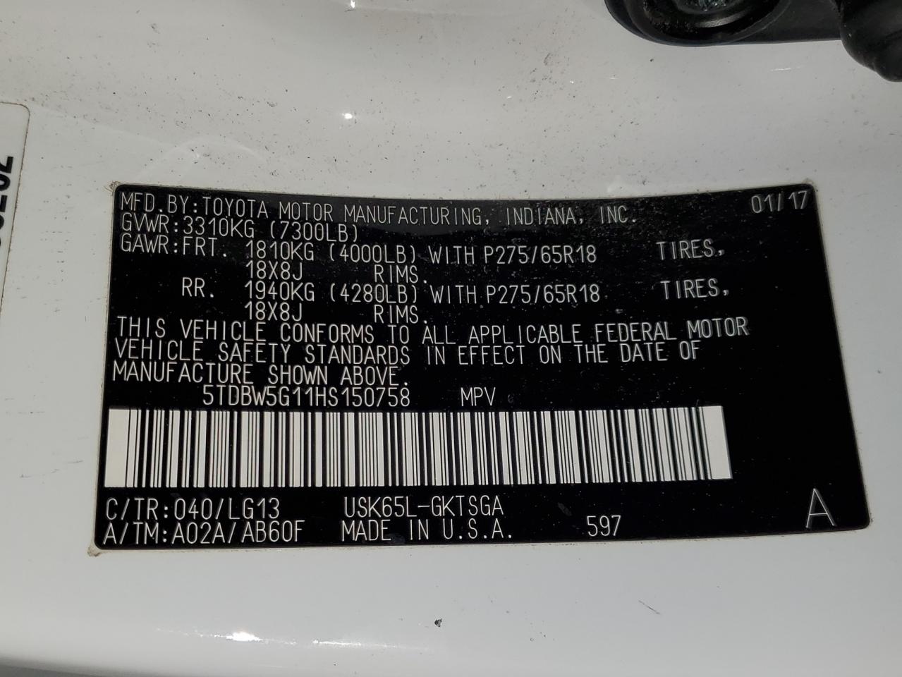 Toyota Sequoia Sr5 Image 13