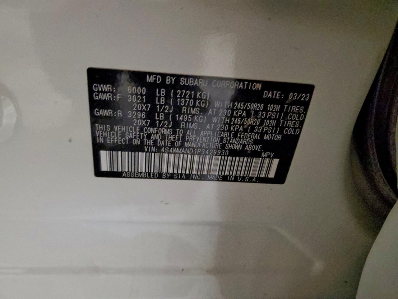 Subaru Ascent Limited Image 9